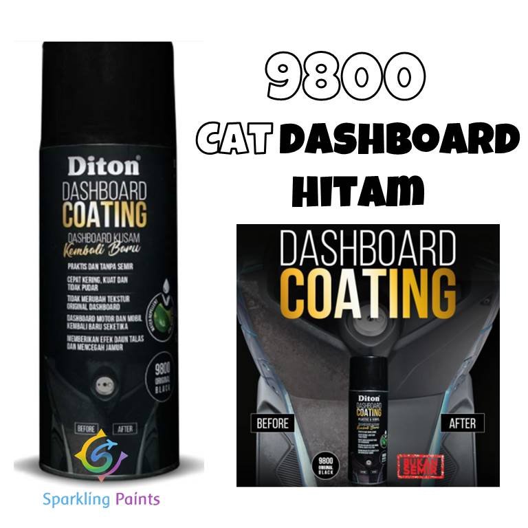DITON PREMIUM - DASHBOARD COATING 9800 ORIGINAL BLACK 400ML